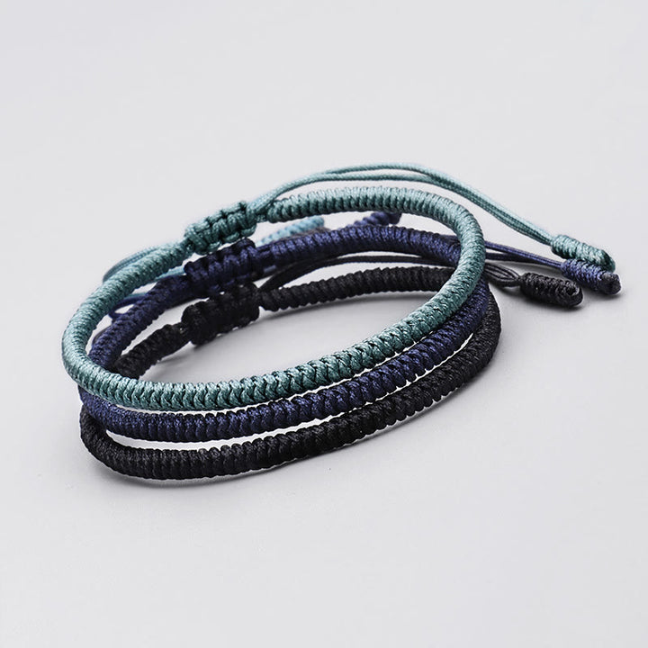 Bracelet de force tibétain en Buddha Stones , 3 pièces, nœud King Kong, amulette artisanale