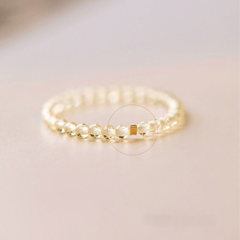 Bague de prospérité et de bonheur en citrine naturelle avec Buddha Stones - image 12