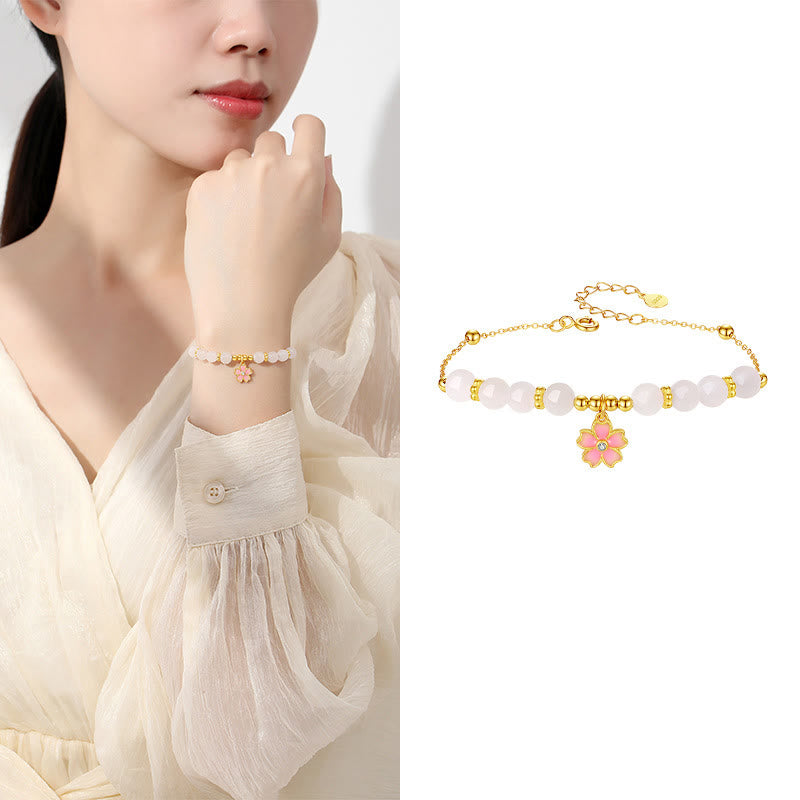 Bracelet de protection en argent sterling 925 et jade blanc Hetian Buddha Stones
