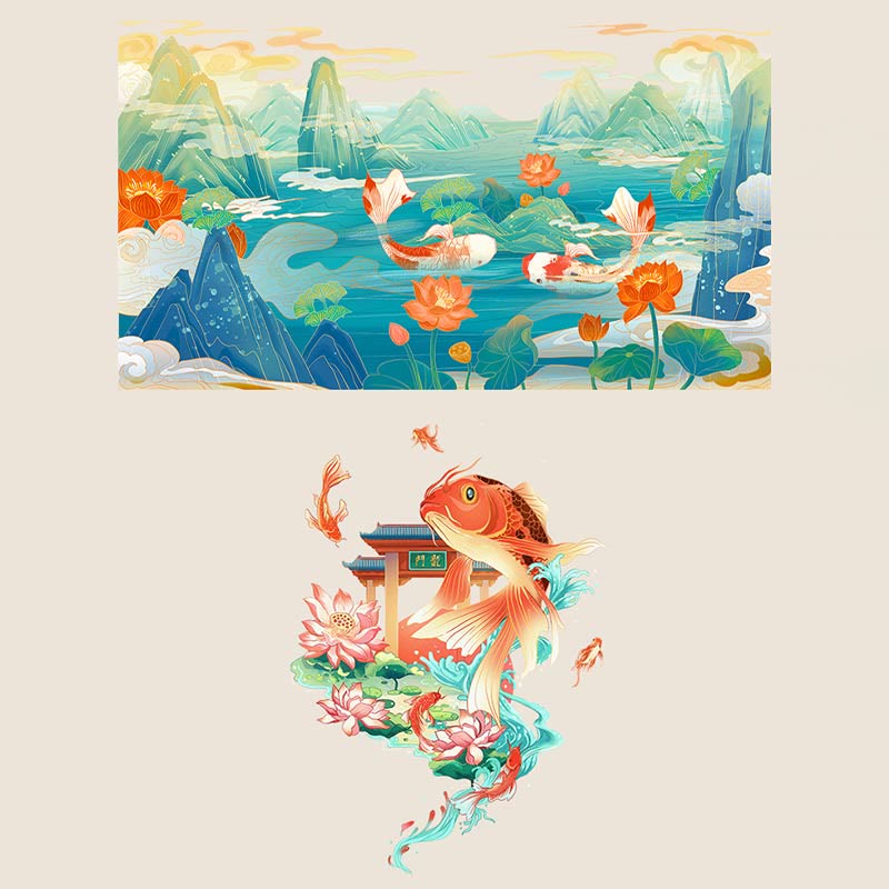 Bracelet de cheville tressé artisanal en argent sterling 925 avec perles de cinabre et poisson koï de Buddha Stones - image 20