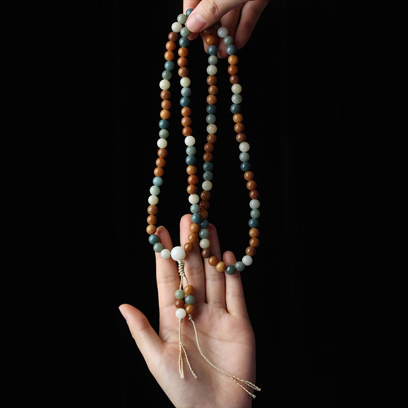 Bracelet Mala Bodhi Seed Harmony Sagesse avec Buddha Stones