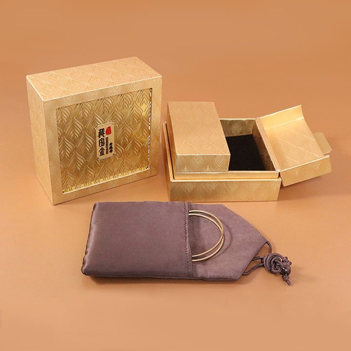 Coffret cadeau à motif de plumes pour rangement de bijoux rétro - image 4