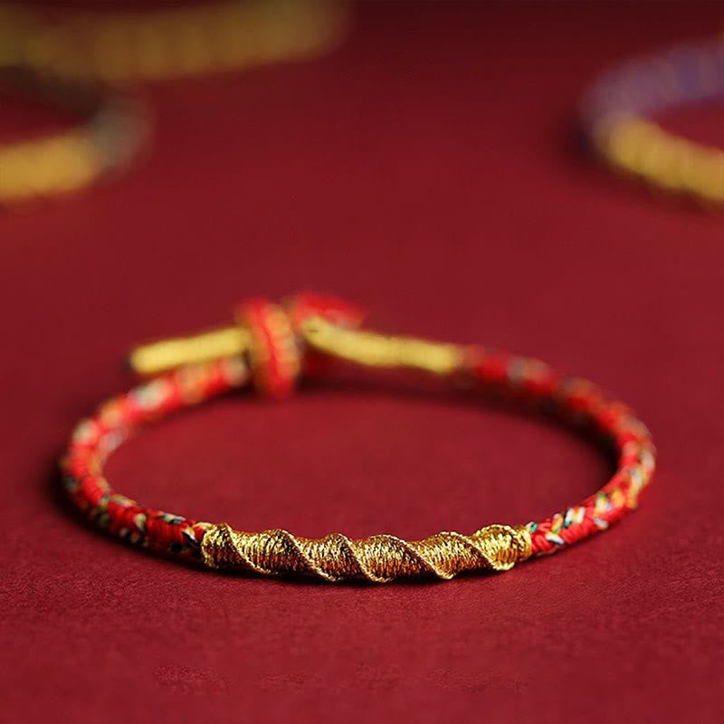Bracelet tressé en Buddha Stones fait à la main avec symbole du zodiaque chinois et protection du Bouddha