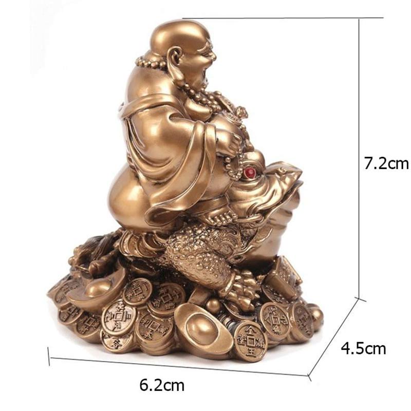 Décoration ornementale en forme de crapaud Feng Shui Maitreya