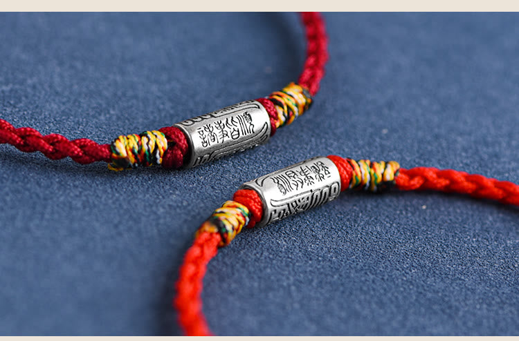 Bracelet de cheville en argent sterling 925 fabriqué à la main avec des Buddha Stones, design tout va bien, protection et force - image 23