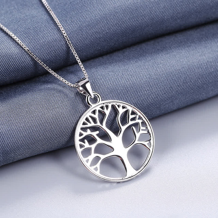Collier pendentif création arbre de vie en argent sterling 925 avec Buddha Stones - image 6