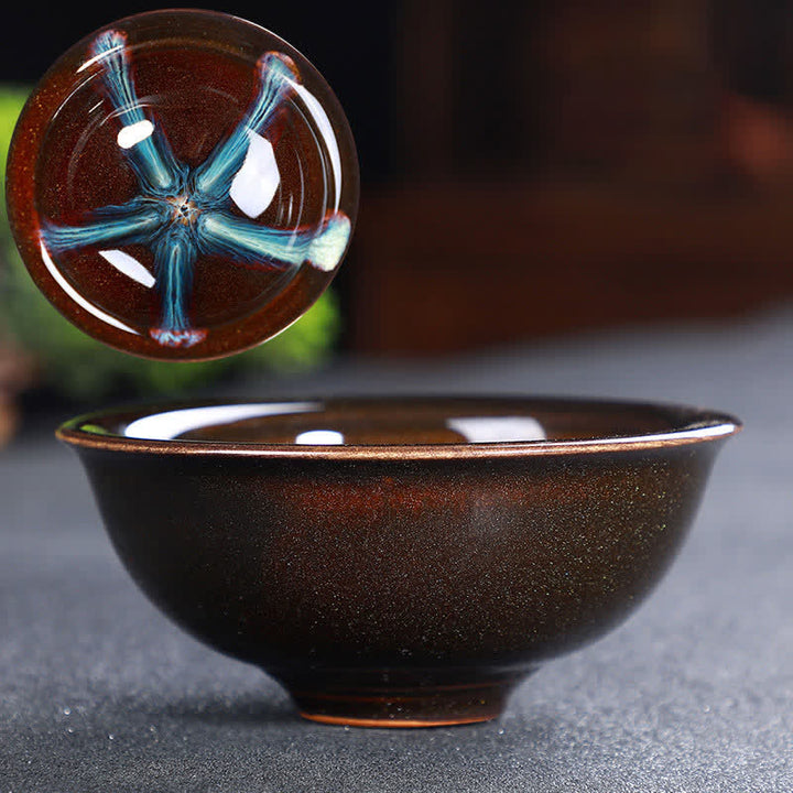 Tasse à thé en céramique colorée avec Buddha Stones pour la maison et le bureau