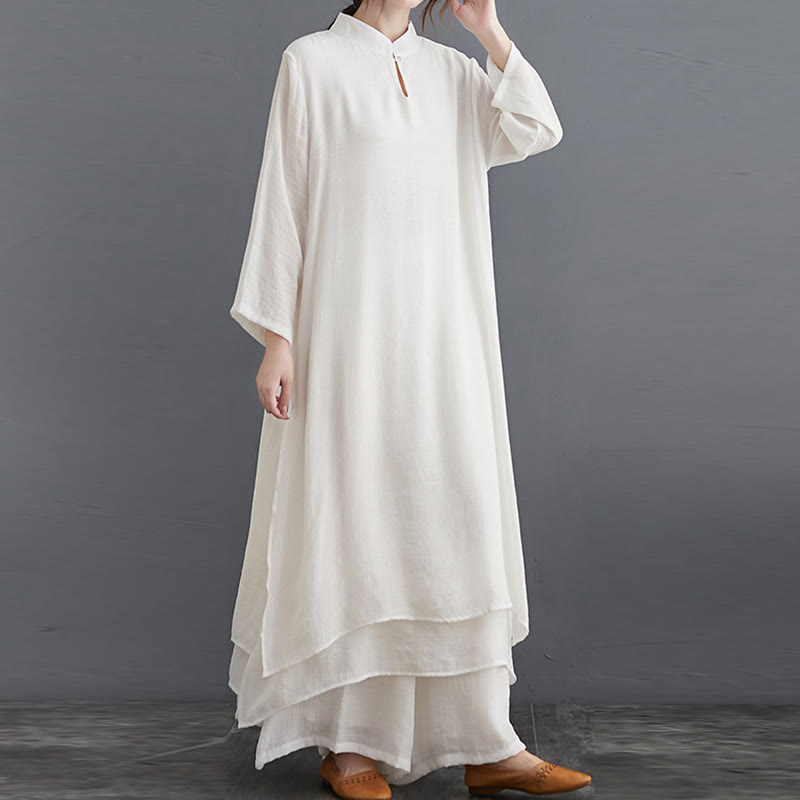 Ensemble de vêtements pour femmes Buddha Stones et motif simple pour méditation, prière, pratique spirituelle zen, yoga