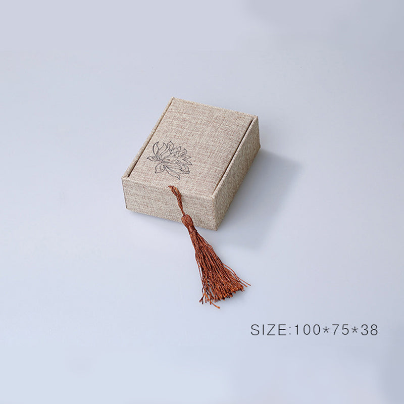 Coffret de rangement pour bijoux motif lotus Buddha Stones Coffret cadeau pompons - image 6
