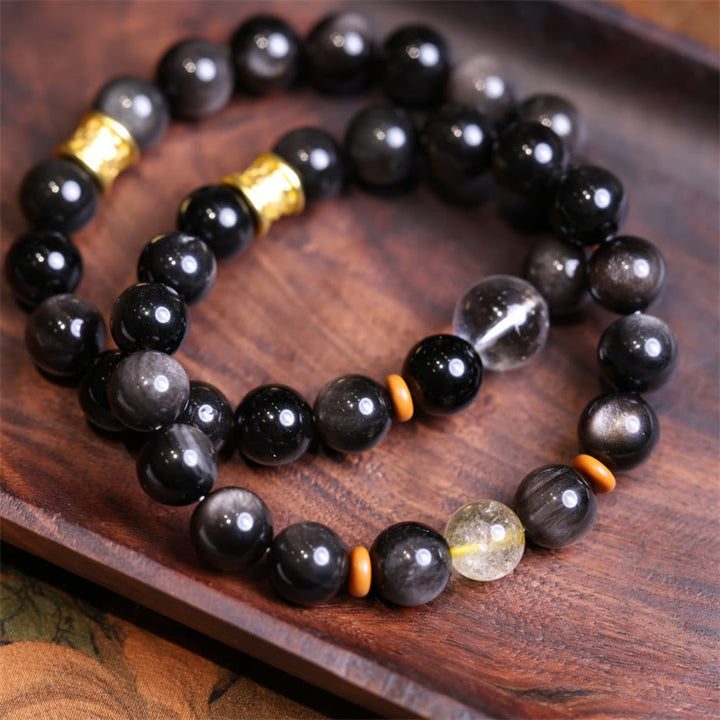 Bracelet de protection en Buddha Stones Om Mani Padme Hum