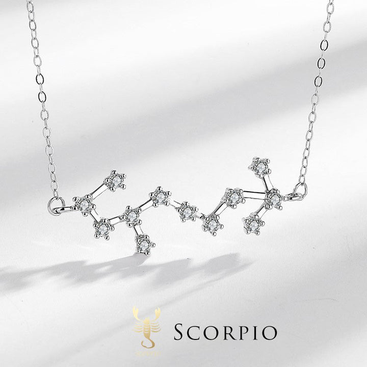 Collier pendentif bénédiction astrologique Buddha Stones en argent sterling 925 12 constellations du zodiaque - Scorpion - image 26