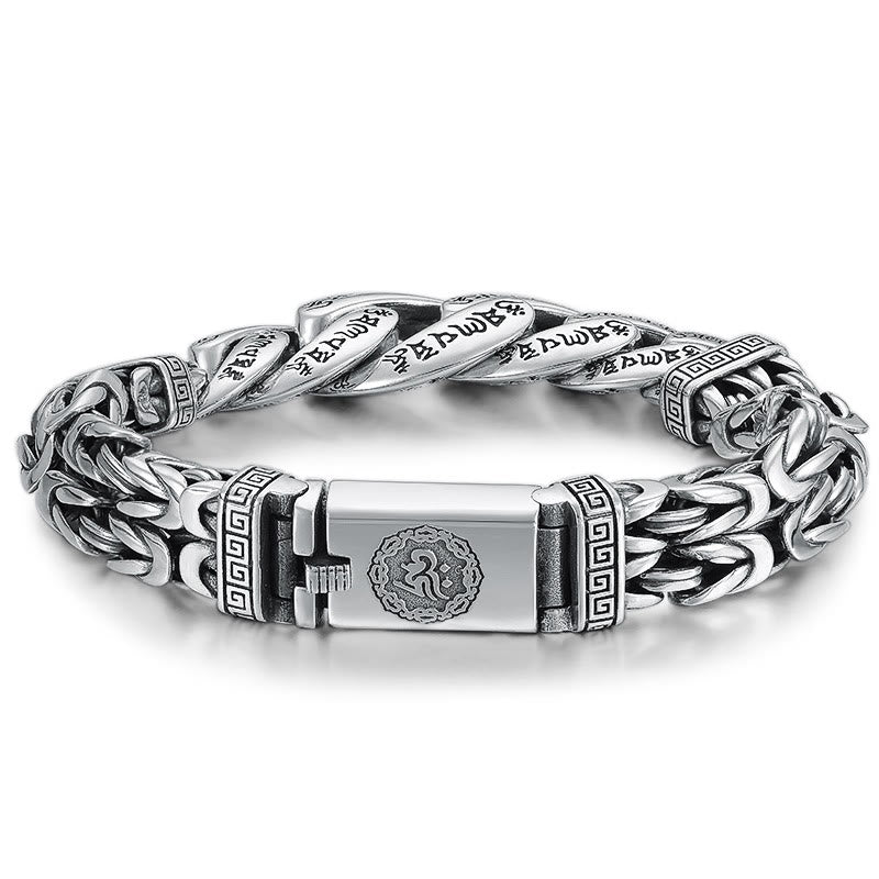 Bracelet de pureté et de paix gravé Buddha Stones Om Mani Padme Hum