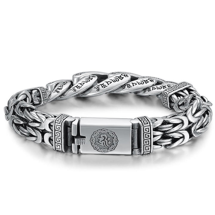 Bracelet de pureté et de paix gravé Buddha Stones Om Mani Padme Hum