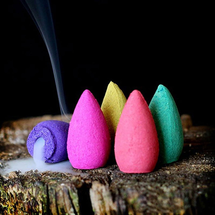 Brûleur d'encens Buddha Stones avec bénédiction du lotus