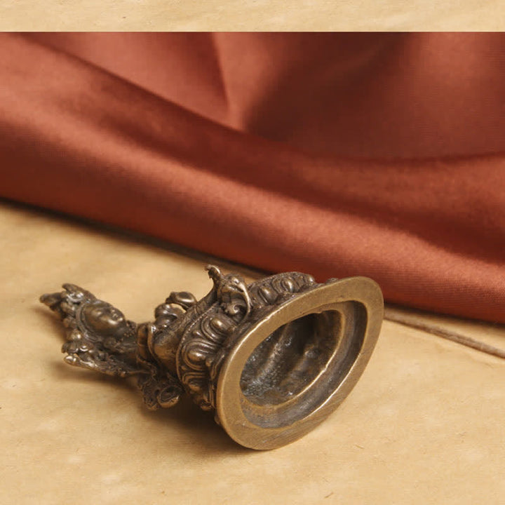 Buddha Stones Bodhisattva Tara Verte Espoir Calme Décoration en Cuivre - image 6