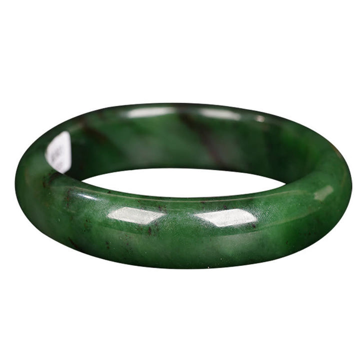 Bracelet de bonheur et de réussite en jade cyan naturel Hetian
