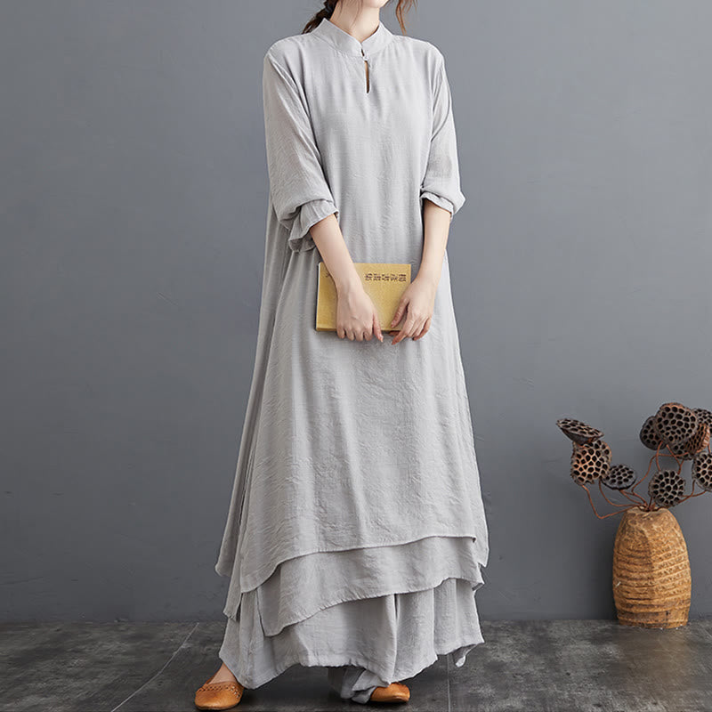 Ensemble de vêtements pour femmes Buddha Stones et motif simple pour méditation, prière, pratique spirituelle zen, yoga