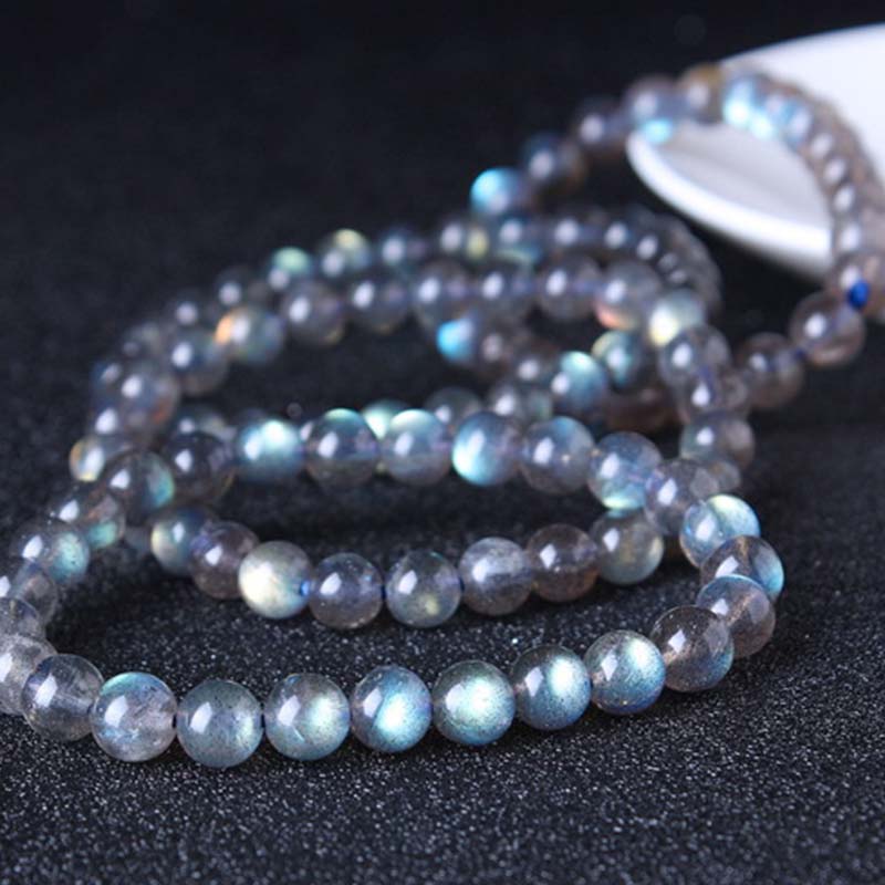Bracelet de perles de guérison en pierre de lune naturelle Buddha Stones - image 13