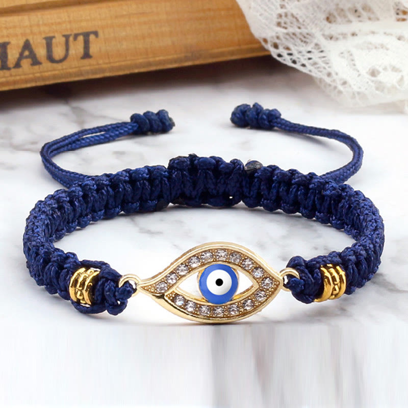 Bracelet en corde avec Buddha Stones pour éloigner le mauvais œil et les mauvais esprits
