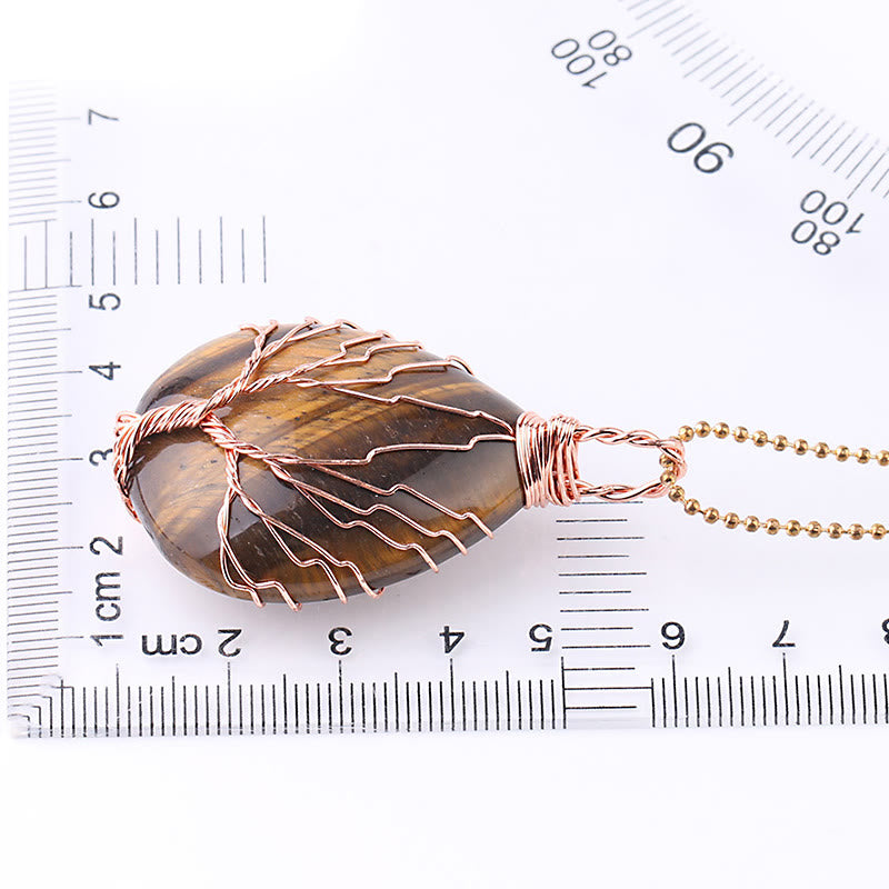 Collier pendentif en cristal de quartz naturel avec énergie de guérison de l'arbre de vie en Buddha Stones - image 12
