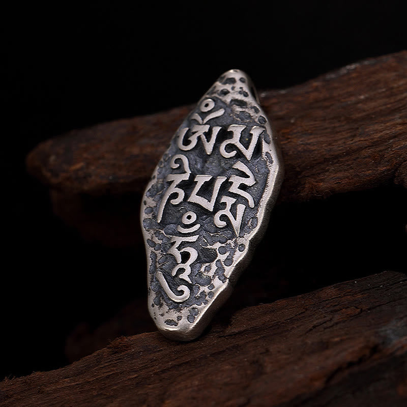 Collier pendentif en argent sterling 925 tibétain avec Buddha Stones Om Mani Padme Hum Dorje Vajra gravé - image 15