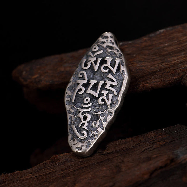 Collier pendentif en argent sterling 925 tibétain avec Buddha Stones Om Mani Padme Hum Dorje Vajra gravé - image 15