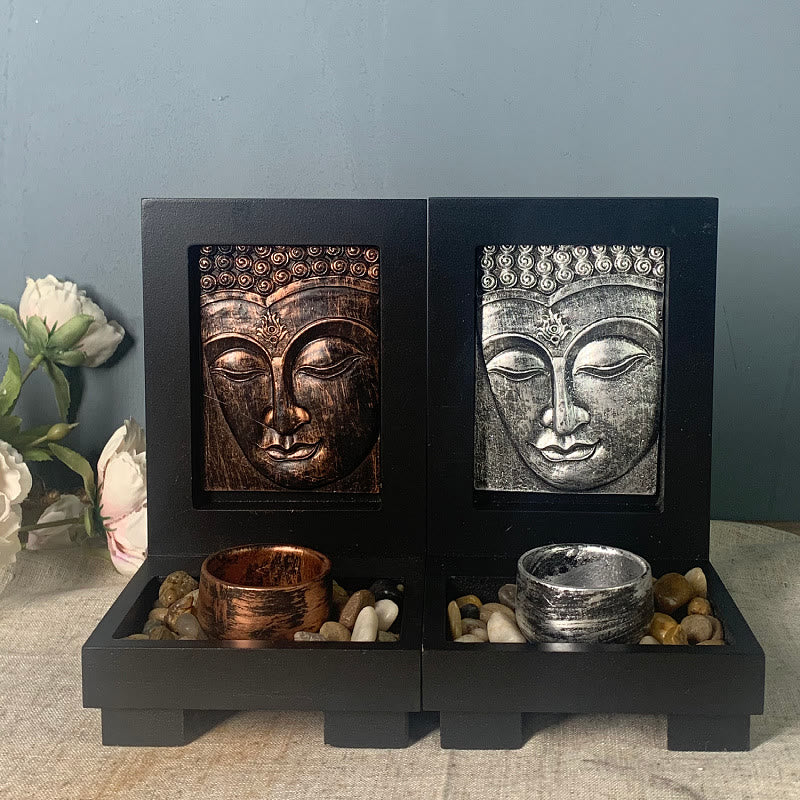 Buddha Stones Bouddha Compassion Sérénité Maison Prière Autel Décoration Zen - image 2