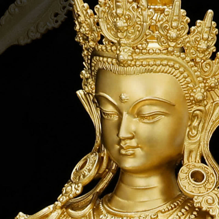 Figurine de Bouddha de médecine Amitabha Shakyamuni Statue de sérénité en cuivre Décoration de la maison
