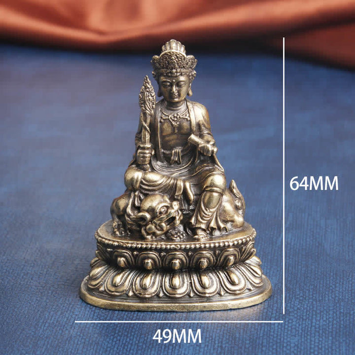 Statue de Buddha Stones en cuivre de la sérénité du Bodhisattva Manjusri - image 8