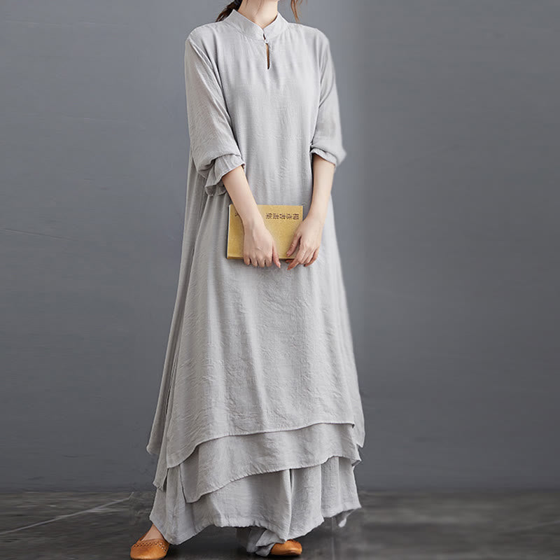 Ensemble de vêtements pour femmes Buddha Stones et motif simple pour méditation, prière, pratique spirituelle zen, yoga - image 1