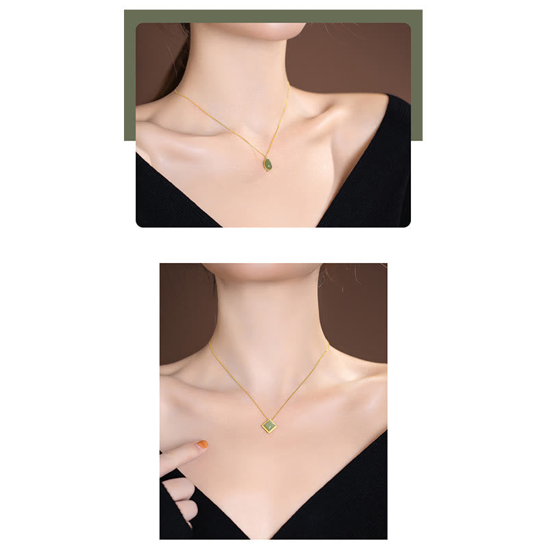 Collier pendentif papillon Bouddha rieur en argent sterling 925 avec jade Hetian naturel cyan - image 22
