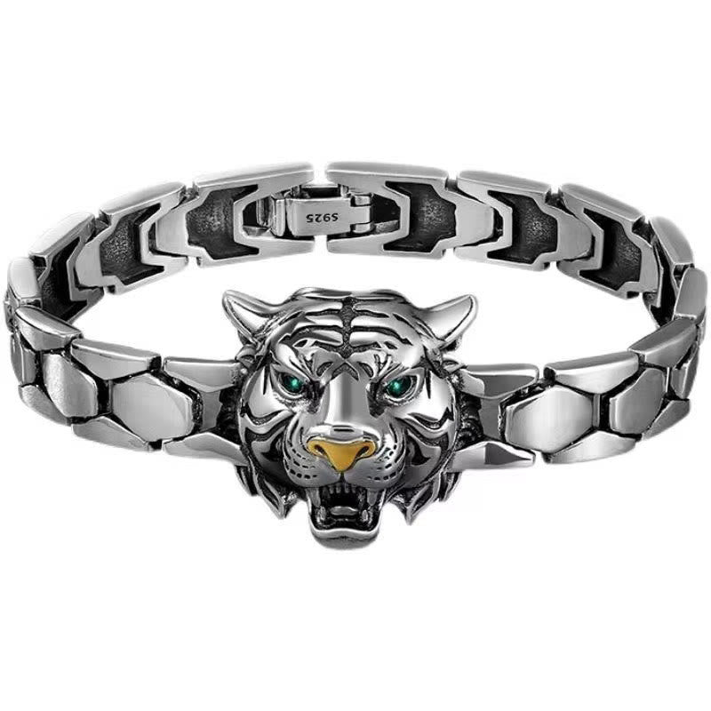 Bracelet de guérison en forme de tête de tigre Buddha Stones