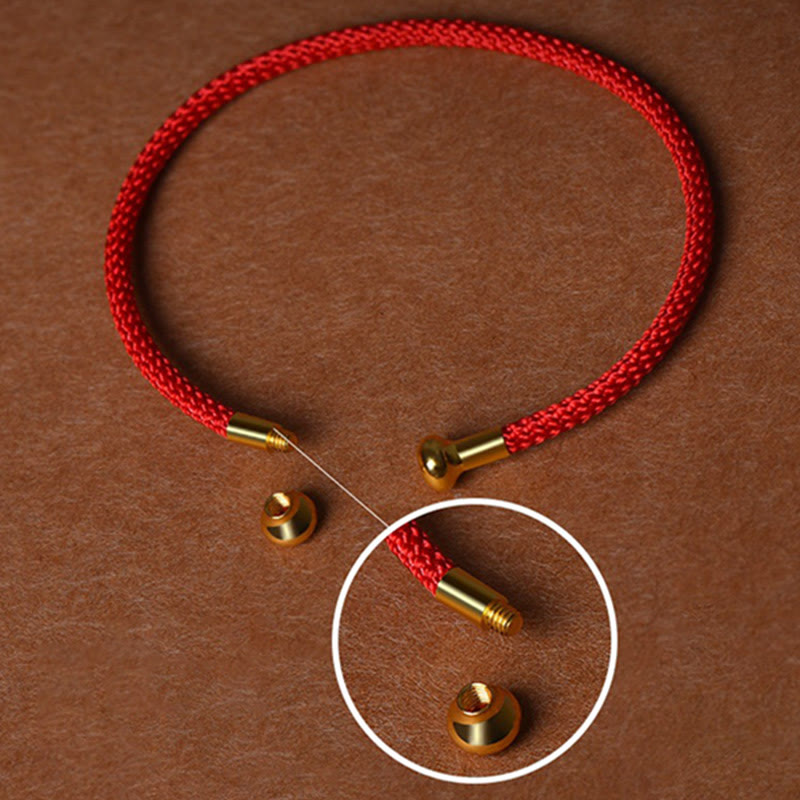 Bracelet manchette tressé fait main avec Buddha Stones au design simple - image 4