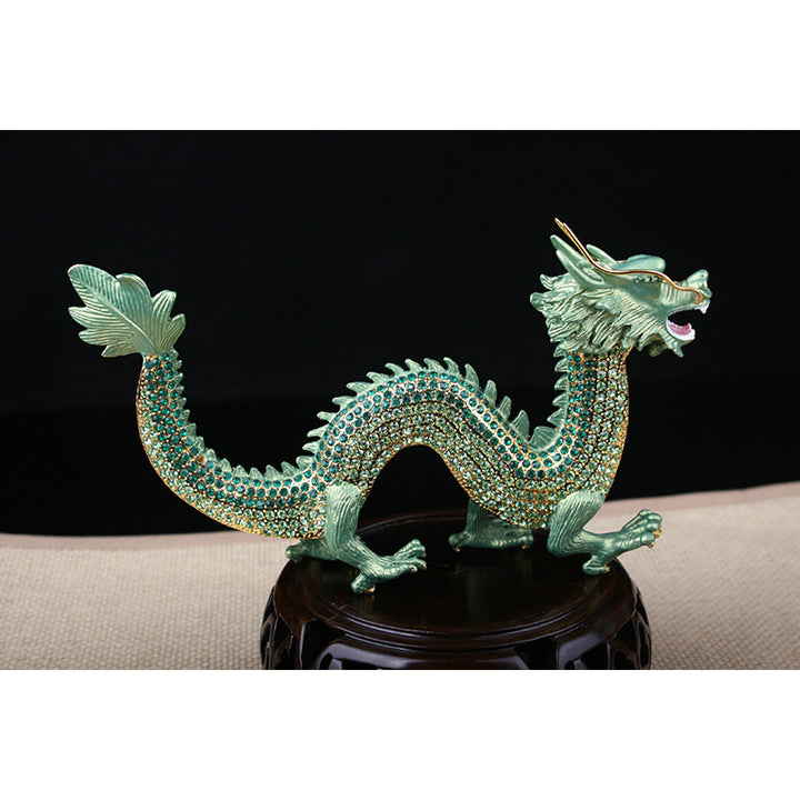 Buddha Stones Feng Shui faites à la main Dragon Chance Succès Décoration de la maison