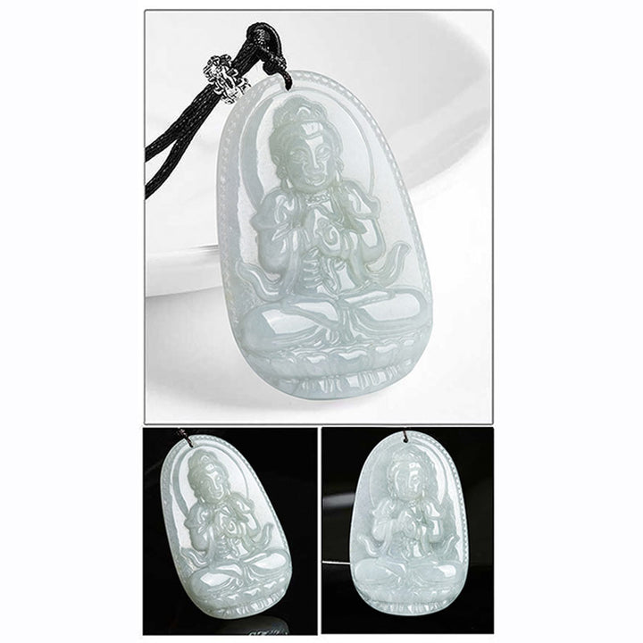 Collier pendentif en jade avec Buddha Stones et zodiaque chinois - image 14