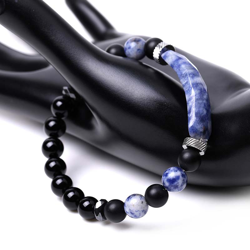 Bracelet de guérison en aventurine bleue naturelle en Buddha Stones