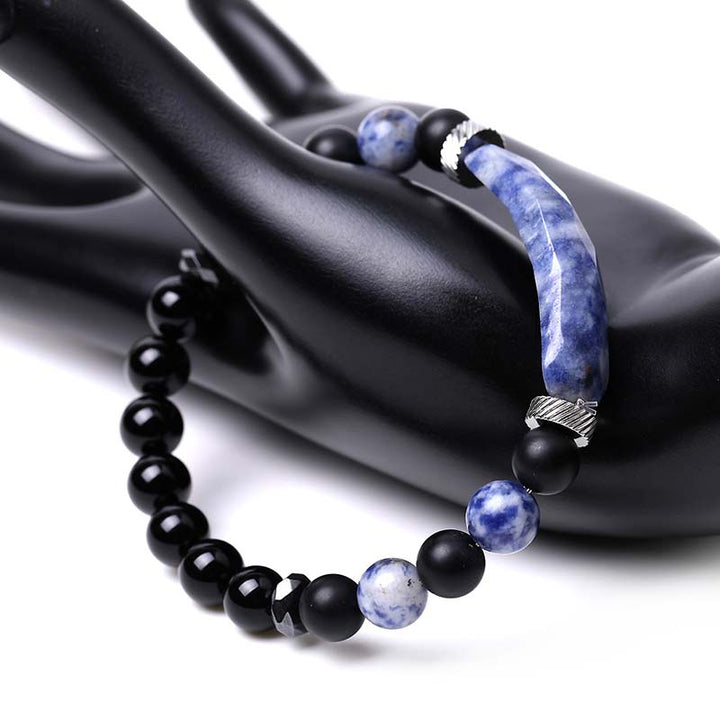 Bracelet de guérison en aventurine bleue naturelle en Buddha Stones