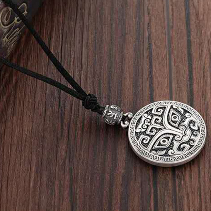 Collier pendentif porte-bonheur Feng Shui, créature mythologique Taotie