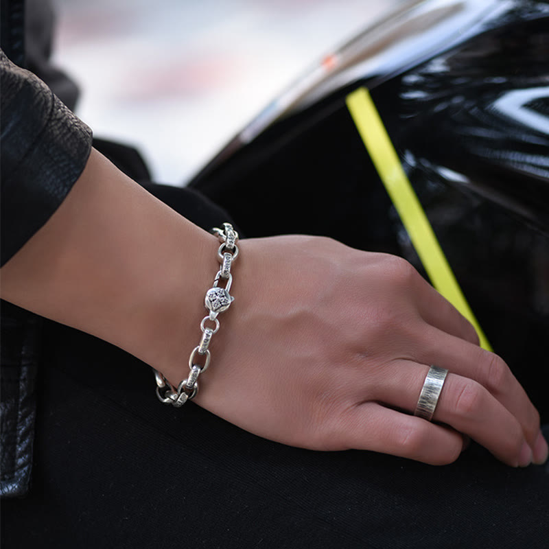 Bracelet de sagesse gravé en cuivre double Dorje Buddha Stones Om Mani Padme Hum - image 18