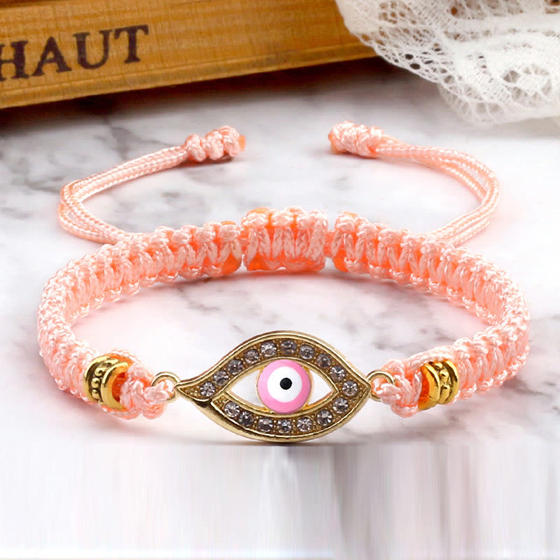 Bracelet en corde avec Buddha Stones pour éloigner le mauvais œil et les mauvais esprits