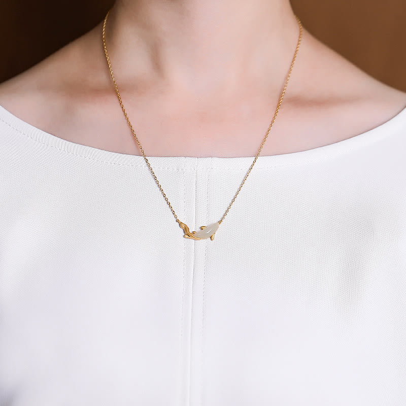 Collier pendentif porte-bonheur en argent sterling 925 et jade blanc avec Buddha Stones - image 15