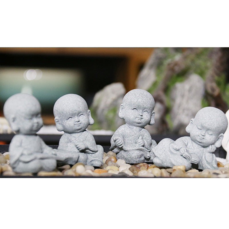 Buddha Stones Méditation Prière Moine Statue de Bouddha Sérénité Décoration de la Maison - image 16