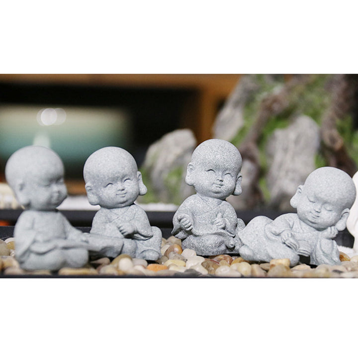 Buddha Stones Méditation Prière Moine Statue de Bouddha Sérénité Décoration de la Maison - image 16