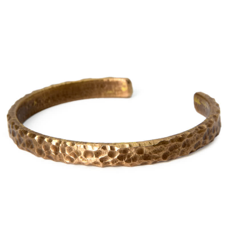 Bracelet manchette en cuivre au design simple Buddha Stones - image 15