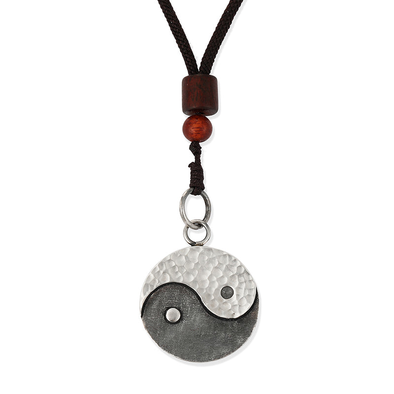 Collier pendentif en argent sterling 990 avec Buddha Stones et harmonie Yin Yang - Yin-Yang - image 10