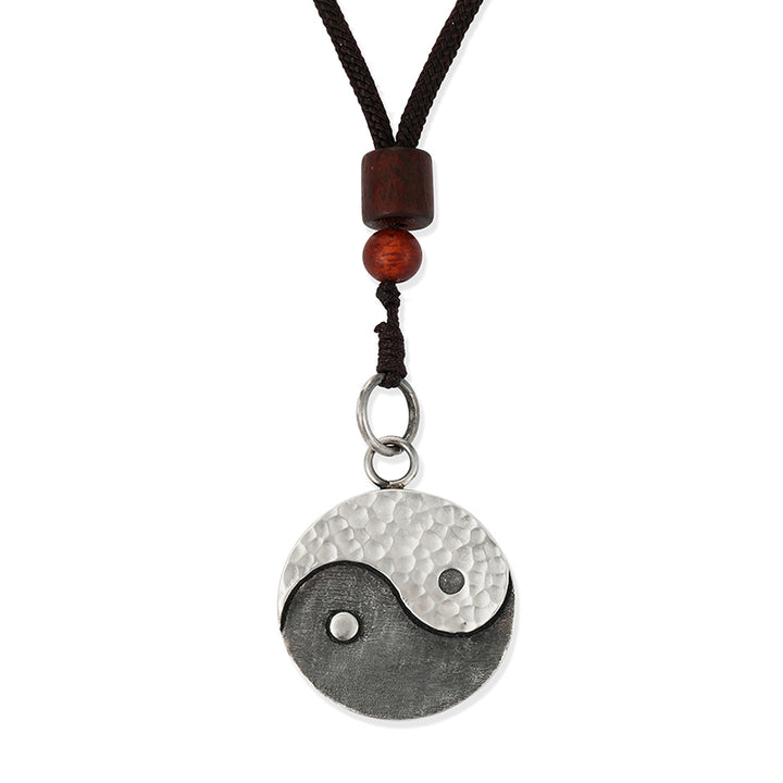 Collier pendentif en argent sterling 990 avec Buddha Stones et harmonie Yin Yang - Yin-Yang - image 10