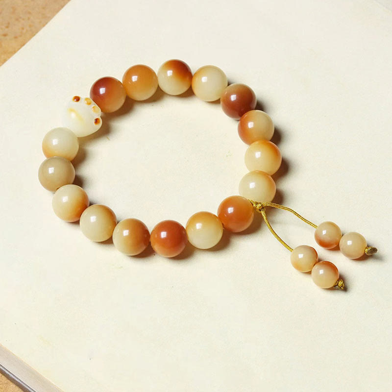 Bracelet de sagesse et de paix en Buddha Stones de Bodhi naturelles