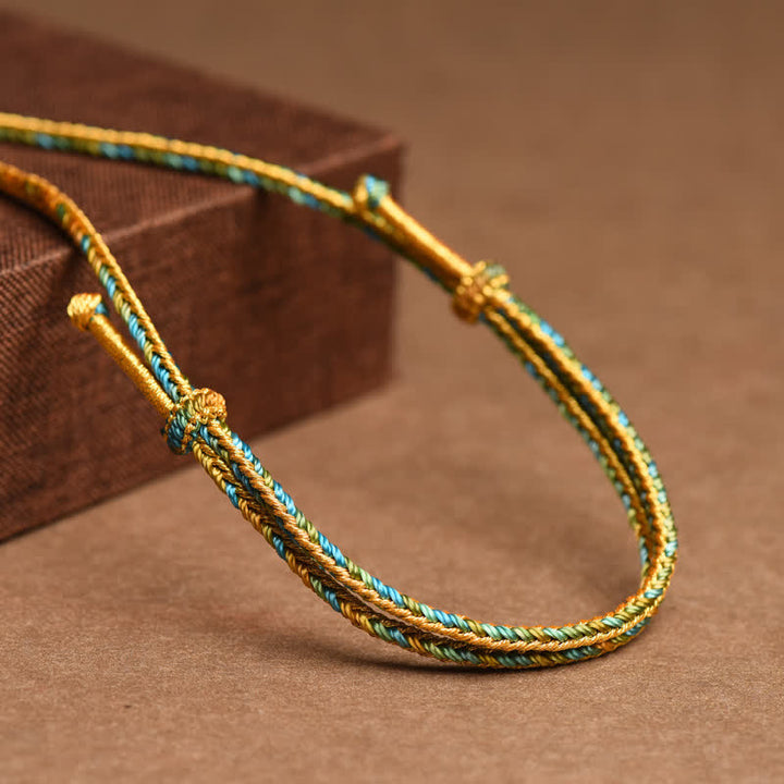 Collier pendentif en cuivre avec Buddha Stones colorées