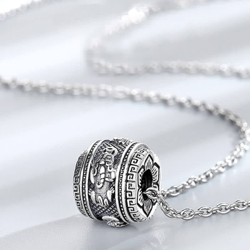 Collier pendentif rotatif PiXiu Lucky Wealth Buddha Stones - image 5