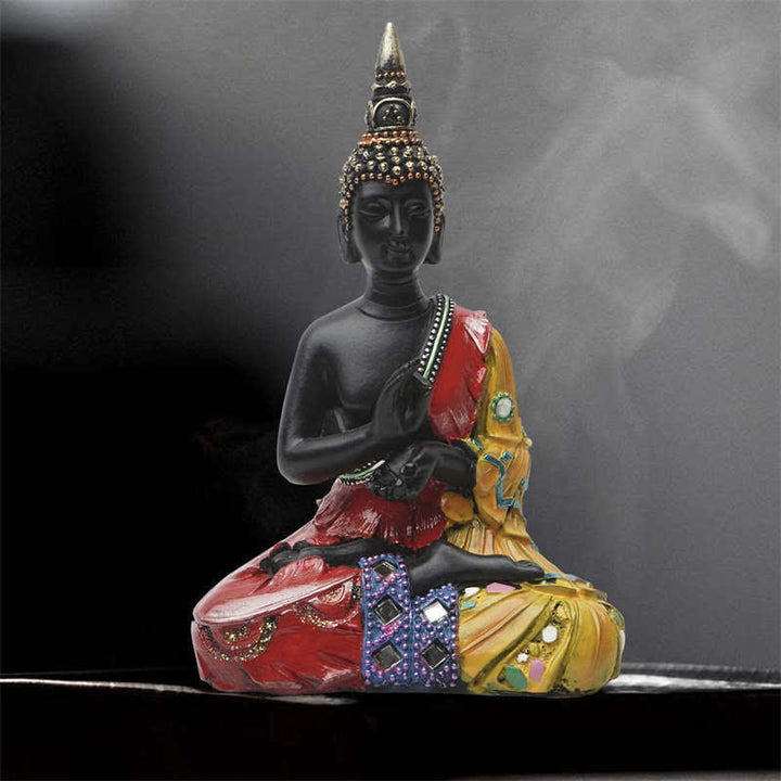 Statue décorative en résine de Bouddha thaïlandais Sérénité